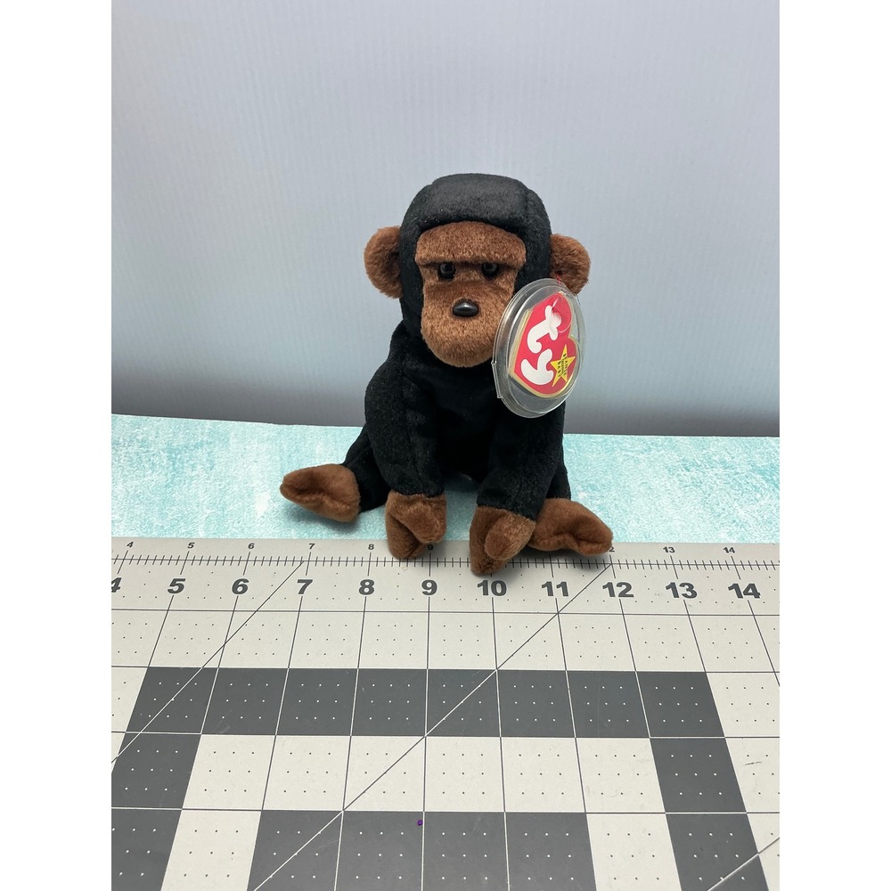 Ty Beanie Baby Congo the Gorilla Black Brown Plush 1996 Vintage Toy 4160